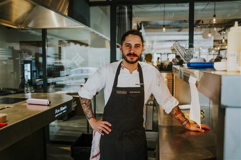El chef Adrián Mancheño, desde Bruselas: 