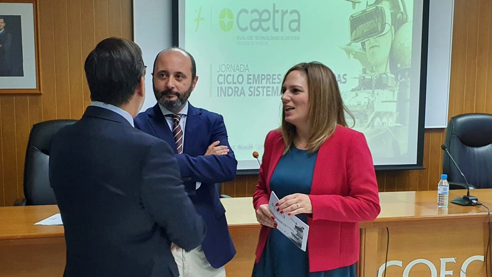 Un momento de las jornadas sobre los retos del sector de la seguridad y la defensa organizadas en el marco del proyecto Caetra.