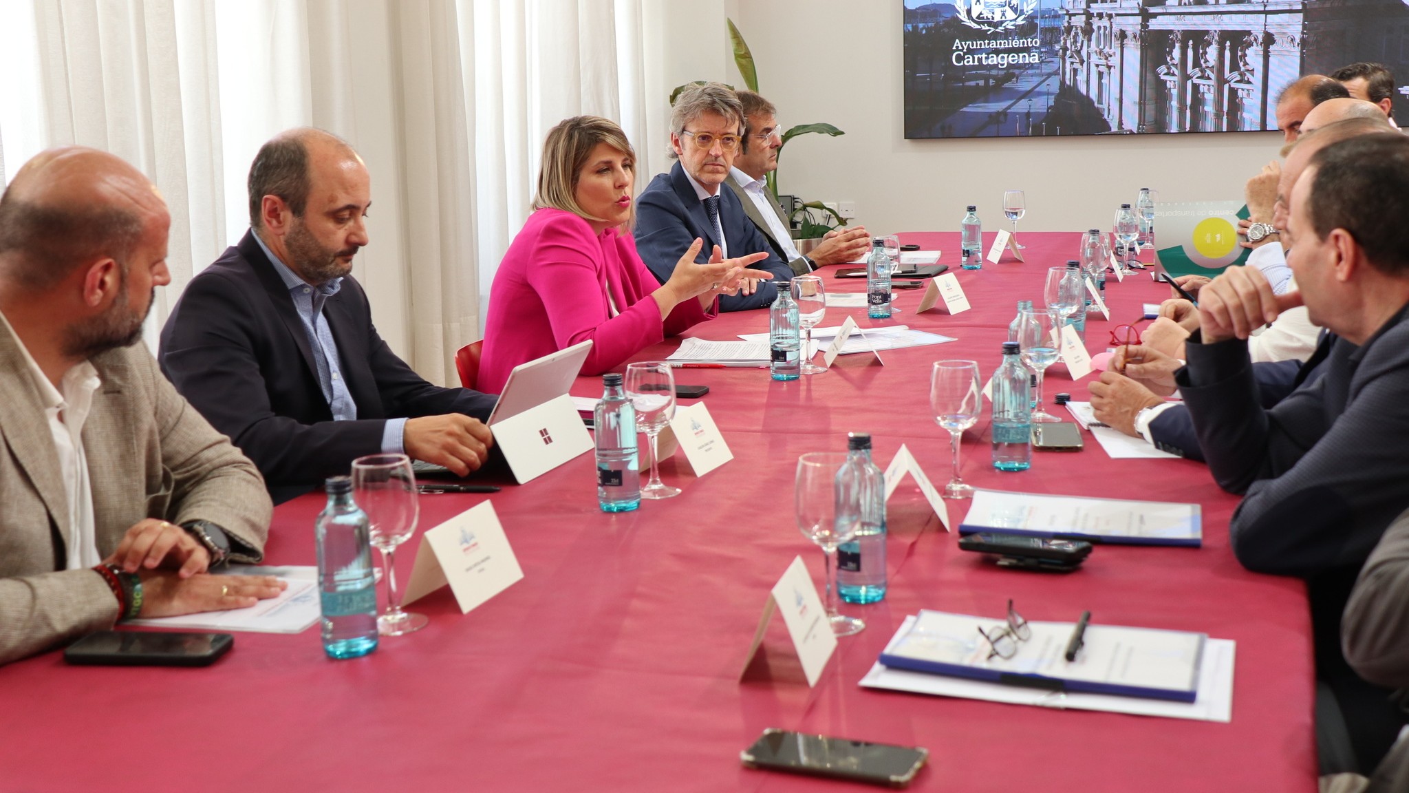 Reunión del Pleno del Consorcio del Centro de Transportes-Depósito Franco, en Cartagena.